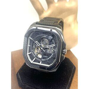 Diesel Men's Watch DZ7472 Flayed Automatic Black Dial Stainless Steel 48mm